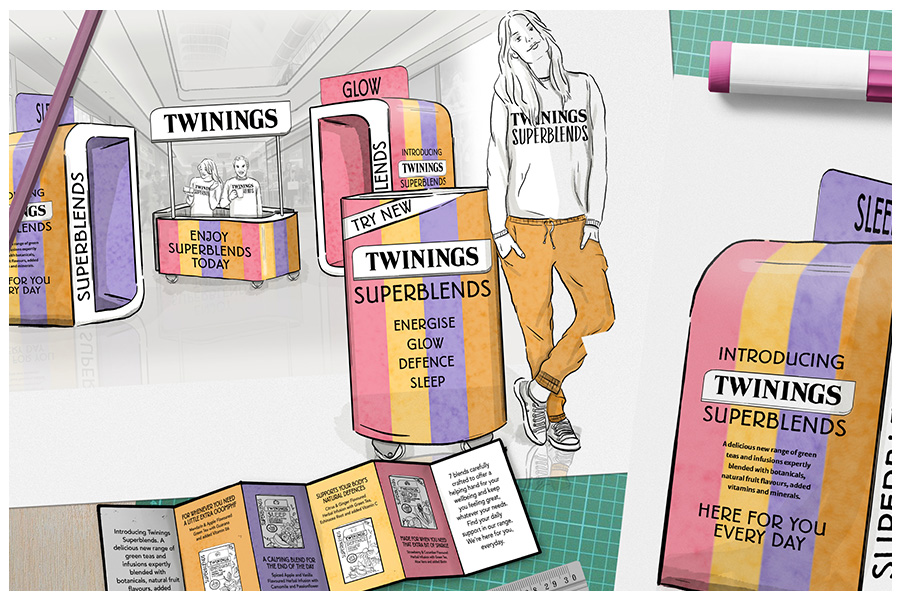 <span>illustration</span><i>Client:</i> Twinings